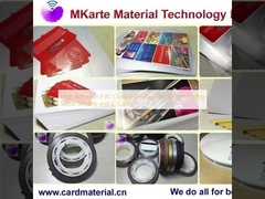 Película de recubrimiento recubierta de PVC de alta adhesión para laminación de tarjetas de seguridad social e IC