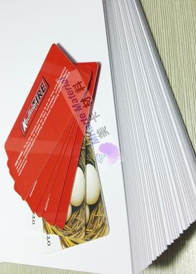 A4 Tamaño 0,15 mm Impresión a chorro de tinta Hoja de PVC Banco Blanco Materiales de producción de tarjetas