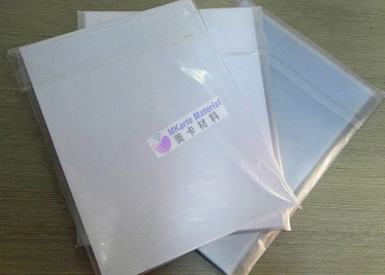 A4 Tamaño 0,15 mm Impresión a chorro de tinta Hoja de PVC Banco Blanco Materiales de producción de tarjetas