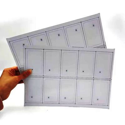 IC Fudad F08 Chip PVC RFID Smart Card Inlay / Hojas prelamadas para la producción de tarjetas RFID