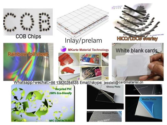 Hoja de impresión de tarjetas de PVC recicladas de 0,3 mm Hoja de impresión digital de tarjetas de PVC Materiales plásticos