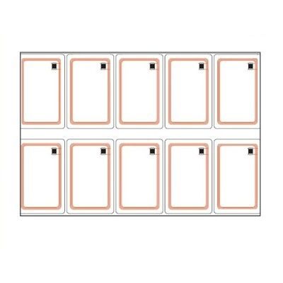 3*8 4*8 6*8 Diseño RFID Inlay Prelam PVC Inlay Sheet RFID Sheet de tarjeta sin contacto para la producción de tarjetas de plástico