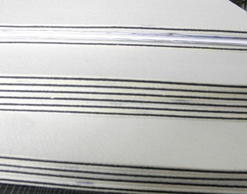 3 mm de espesor Pedazo de cojín de laminación de feltro de lana negra MRP-2 para laminador de prensa de tarjetas de PVC