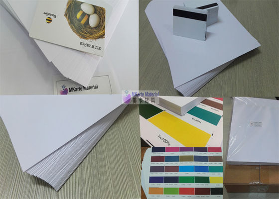 Hoja de impresión de tarjetas de PVC de color blanco para tarjetas inteligentes