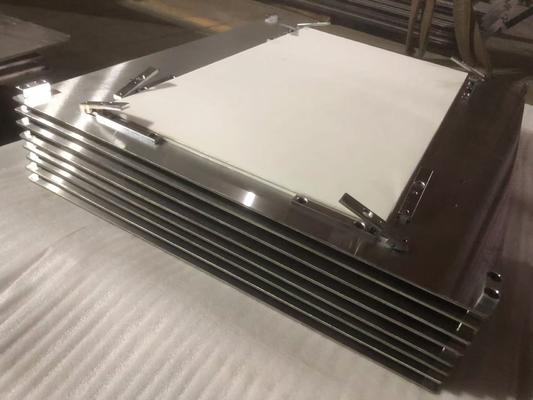 Pad laminado de goma de silicona blanca de 3,0 mm para la laminación de tarjetas de plástico