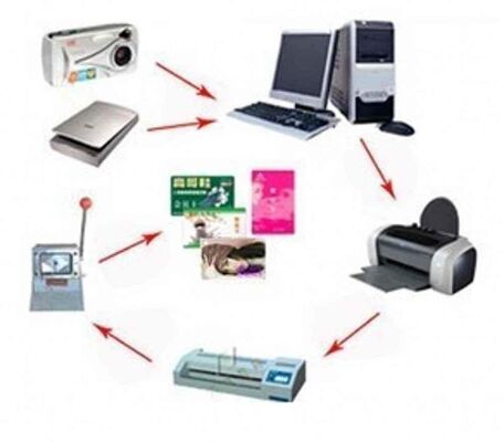 Hoja no laminada de PVC y PET con resistencia al calor de 130°C a 160°C para impresión láser e inyección de tinta para la industria de tarjetas de plástico