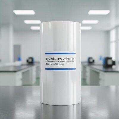 Película de recubrimiento de PVC de decadencia lenta para la laminación de hojas impresas offset con un grosor de 0,04-0,10 mm
