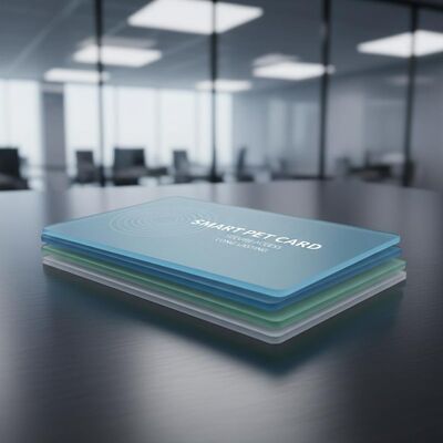 Material de tarjeta PET inteligente sin contacto personalizable con una durabilidad duradera para una gestión segura del acceso