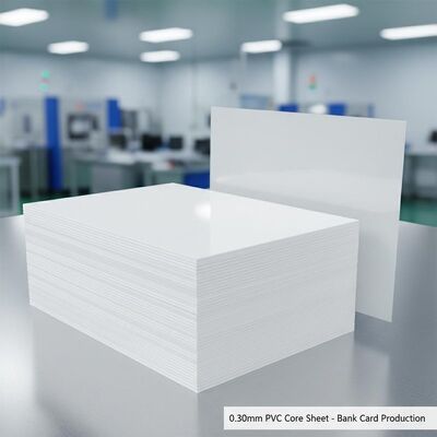 0.30mm espesor de offset Imprimible hoja de PVC para la producción de tarjetas bancarias