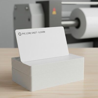 0.30mm espesor de offset Imprimible hoja de PVC para la producción de tarjetas bancarias