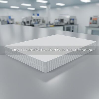 0.30mm espesor de offset Imprimible hoja de PVC para la producción de tarjetas bancarias
