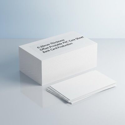 0.30mm espesor de offset Imprimible hoja de PVC para la producción de tarjetas bancarias