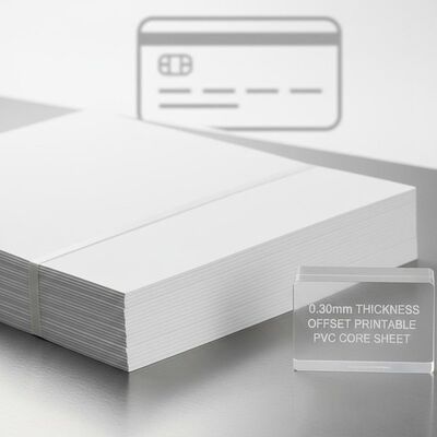 0.30mm espesor de offset Imprimible hoja de PVC para la producción de tarjetas bancarias