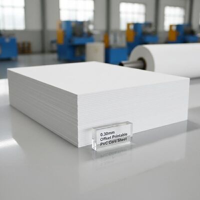 0.30mm espesor de offset Imprimible hoja de PVC para la producción de tarjetas bancarias