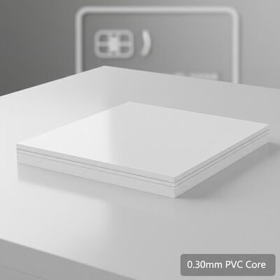 0.30mm espesor de offset Imprimible hoja de PVC para la producción de tarjetas bancarias