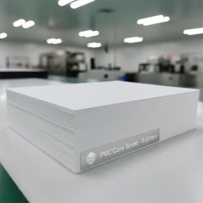 0.30mm espesor de offset Imprimible hoja de PVC para la producción de tarjetas bancarias