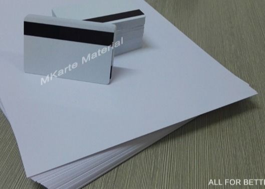 Digital de doble cara que imprime el PVC cubre el material blanco blanco/de la cena común del color de Smart Card