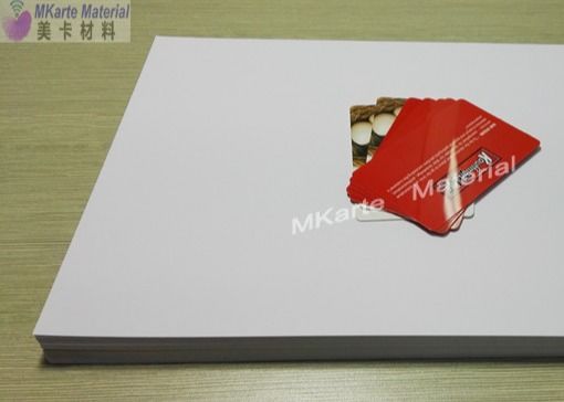 Hojas imprimibles laterales duales del PVC de Digitaces con la adherencia excelente de la tinta y la fuerza de peladura fuerte