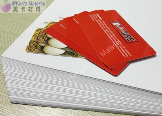 hoja material de la base de la tarjeta del PVC del plástico de 0.10-0.85m m Smart Card para la impresora