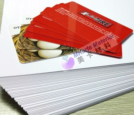 Hoja de la base del PVC de la producción de Smart Card ambos lados sin la capa del pegamento