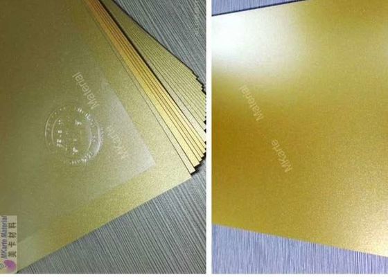 Color oro Digital que imprime las hojas del PVC para la laminación plástica de la tarjeta