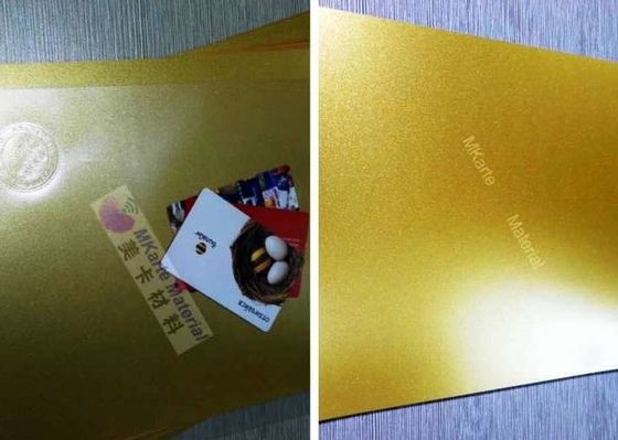Color oro Digital que imprime las hojas del PVC para la laminación plástica de la tarjeta