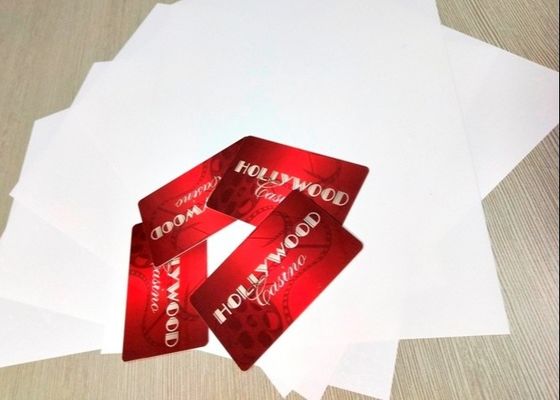 Hoja plástica gruesa de seda de la impresión de pantalla 2m m PETG para la producción del cuerpo de la tarjeta de PETG