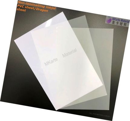Hoja del PVC del chorro de tinta de 0.58m m no que lamina con 2 hojas de la impresión más 1 hoja media de la base