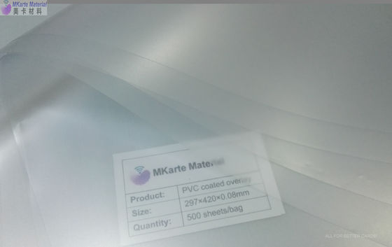 Impresión en offset hoja anti de la base del PVC de 6,0 N/Cm que amarillea