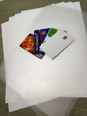 hoja plástica Vicat de la PC baja de 295*480m m para la producción sin contacto de las tarjetas de IC
