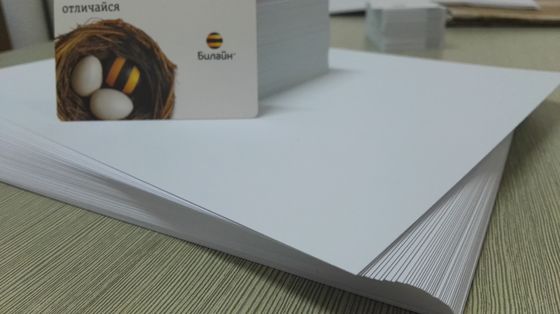Altas imágenes Konica Digital de la definición que imprime las hojas del Pvc para la producción de la tarjeta del Pvc