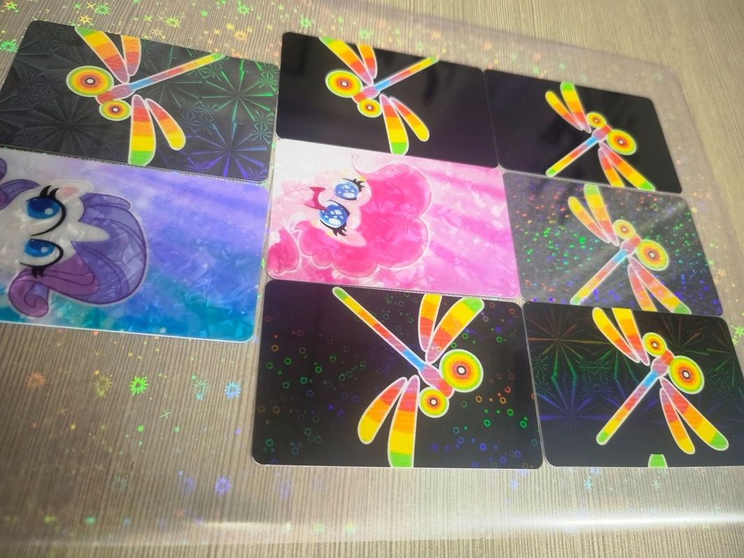 Revestimiento de holograma para tarjetas especiales / película láser / película revestida con PVC Ovelay / holograma láser