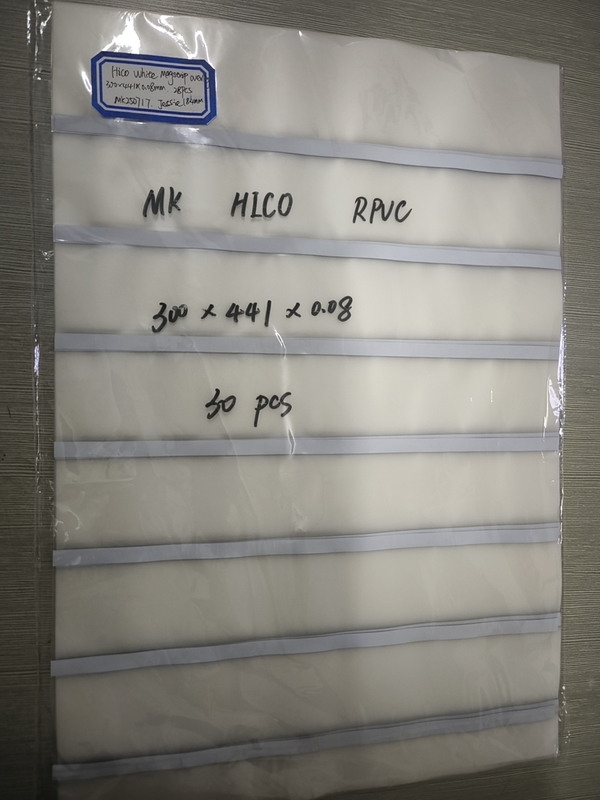 Revestimiento de tarjetas de banda magnética recubiertas con pegamento para superposición de 0.04-0.1 mm de tarjeta de miembro HICO LOCO