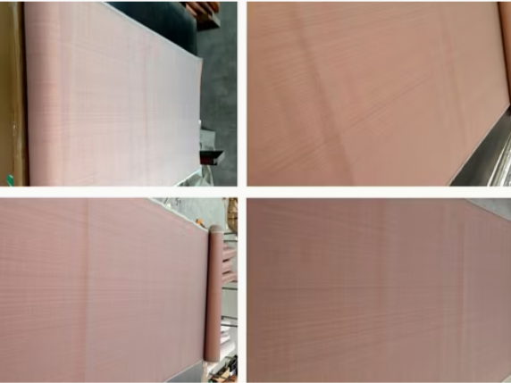 Pad de almohadilla de caucho de silicona resistente a altas temperaturas y tampón tampón de alta dureza para la industria de la madera laminado a presión en caliente