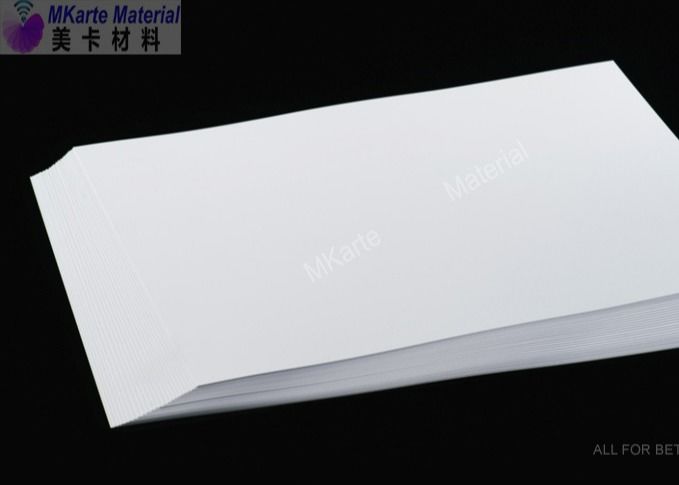 Escoja el blanco del Pvc de la hoja imprimible de la base/el color comunes echados a un lado del blanco de la cena