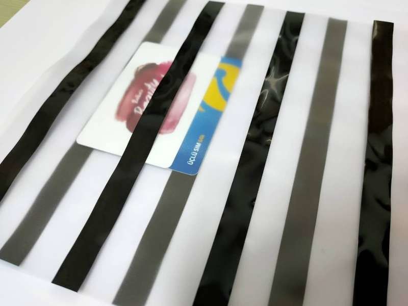 Capa revestida de encargo de la raya magnética del tamaño sin cambio y la deformación del color