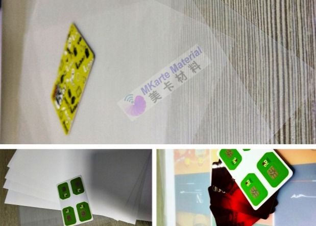 Precise la hoja cortada con tintas del perfil del policarbonato de la impresión en offset para la producción del cuerpo de la tarjeta PC