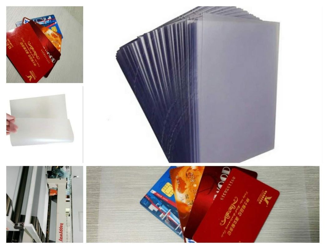 Alta película de la capa del Pvc de la adherencia ningún cambio del color para laminar la tarjeta de Smard